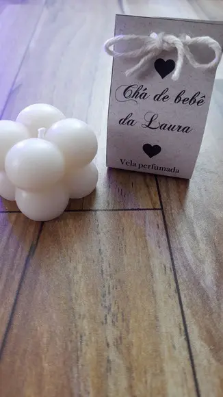 Vela Bubble Chá de Bebê