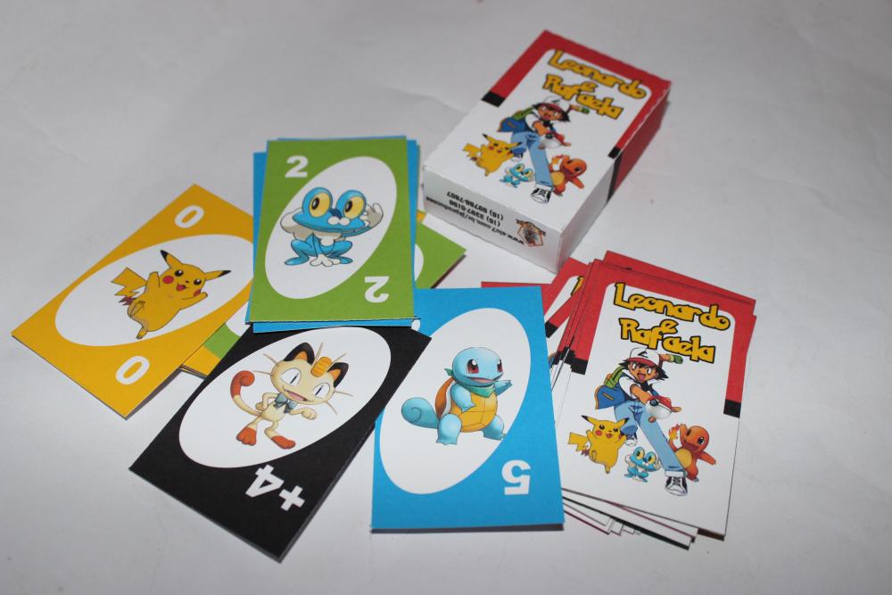 Uno Personalizado Tema Pokemon
