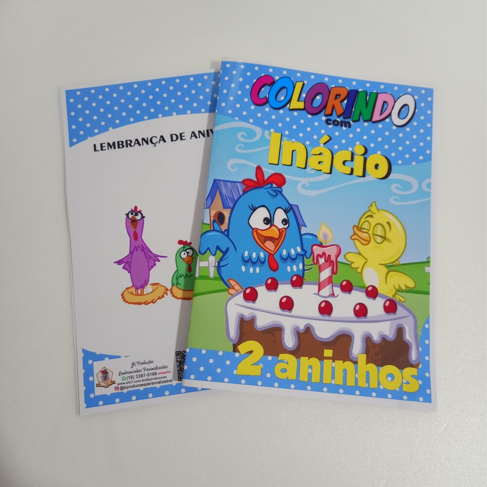 KIT COLORIR GALINHA PINTADINHA
