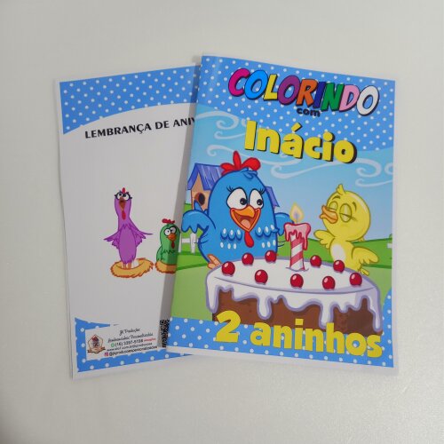 KIT COLORIR GALINHA PINTADINHA