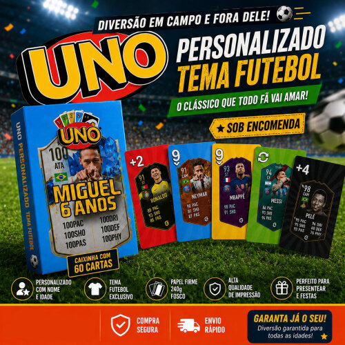 Uno Personalizado FUTEBOL