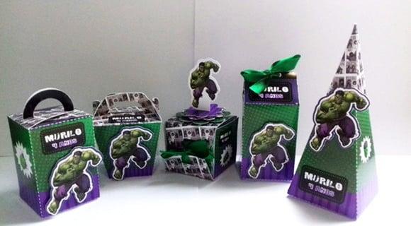 Arquivo Caixa Silhouette Hulk