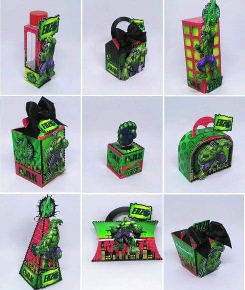 Arquivo Caixa Silhouette Hulk