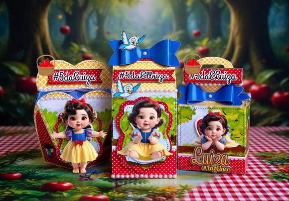 Arquivo de Corte Digital Branca de Neve Baby Studio e pdf