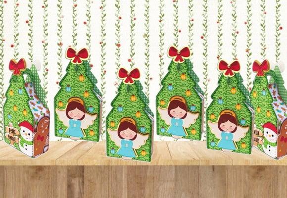 ARQUIVO DIGITAL SILHOUETTE CAIXAS ARVORE DE NATAL