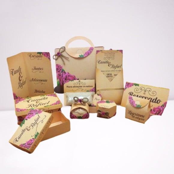 ARQUIVO DIGITAL SILHOUETTE KIT CASAMENTO LUXO