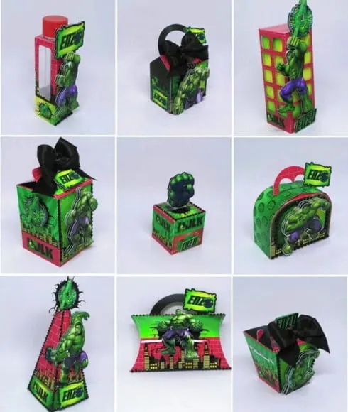 Arquivo Caixa Silhouette Hulk