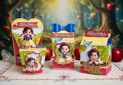 Arquivo de Corte Digital Branca de Neve Baby Studio e pdf