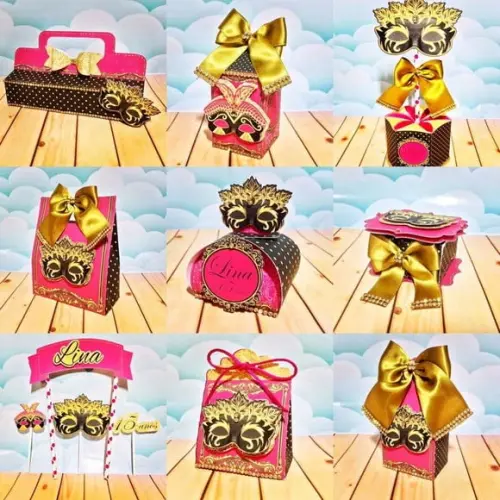 ARQUIVO DIGITAL SILHOUETTE BAILE DE MÁSCARAS LUXO