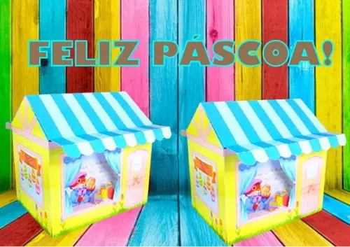 Arquivo Digital Silhouette Casinha Coelho Páscoa Luxo