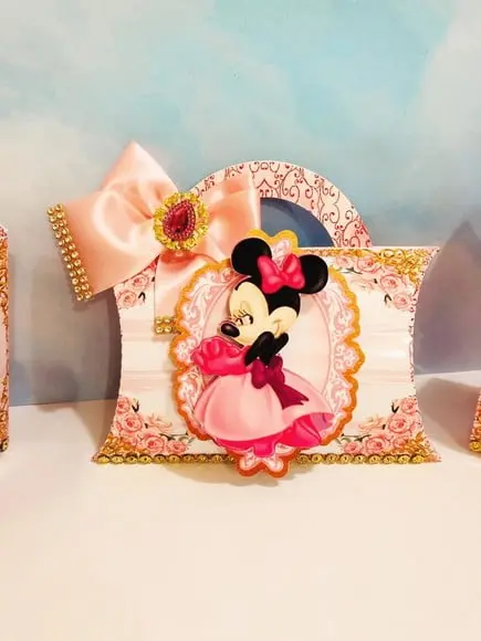 ARQUIVO DIGITAL SILHOUETTE FESTA MINNIE PRINCESA ROSA LUXO