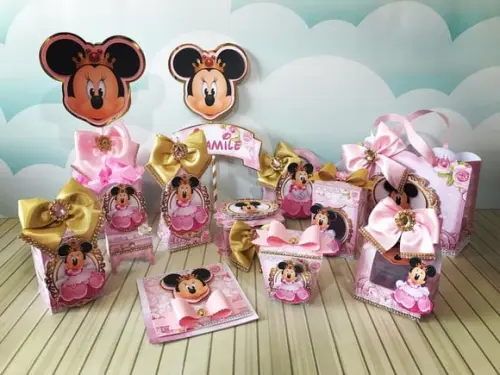 ARQUIVO DIGITAL SILHOUETTE FESTA MINNIE PRINCESA ROSA LUXO