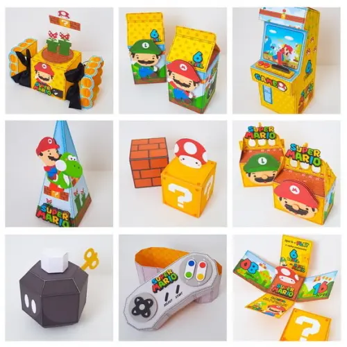 Arquivo Digital Silhouette Festa Super Mario Studio e pdf