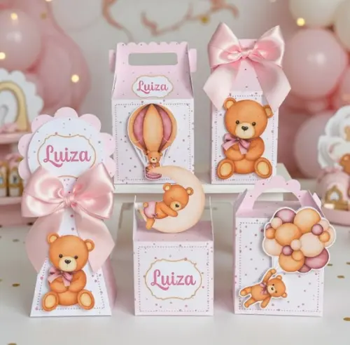 Chá de Bebe Menina Arquivo de Corte Studio e pdf