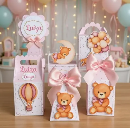 Chá de Bebe Menina Arquivo de Corte Studio e pdf