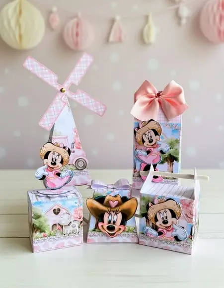 Minnie Fazendinha Arquivo de Corte Studio e pdf