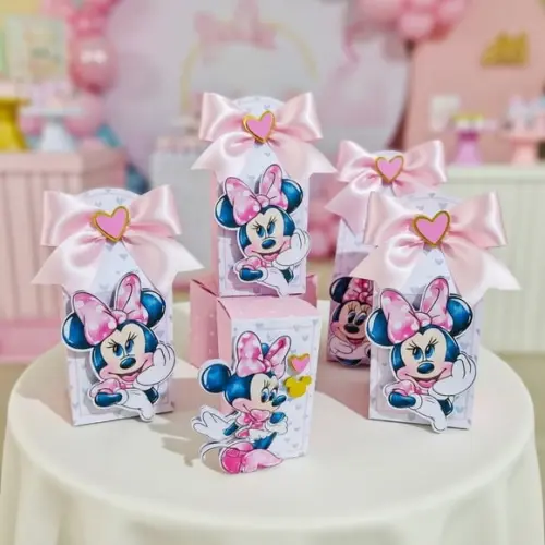 Minnie Rosa Aquarelada Arquivo de Corte Studio e pdf