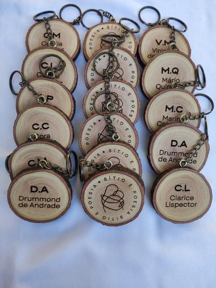 Kit 20 Chaveiros (5 a 7cm) - Gravação Frente e Verso