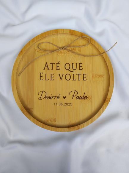 Porta Alianças de Bambu 20cm