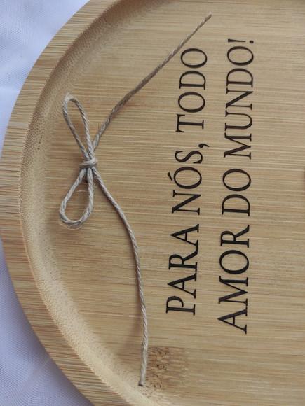 Porta Alianças de Bambu 20cm