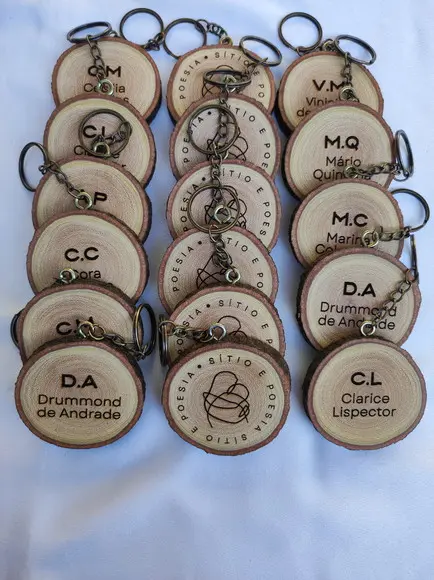 Kit 20 Chaveiros (5 a 7cm) - Gravação Frente e Verso