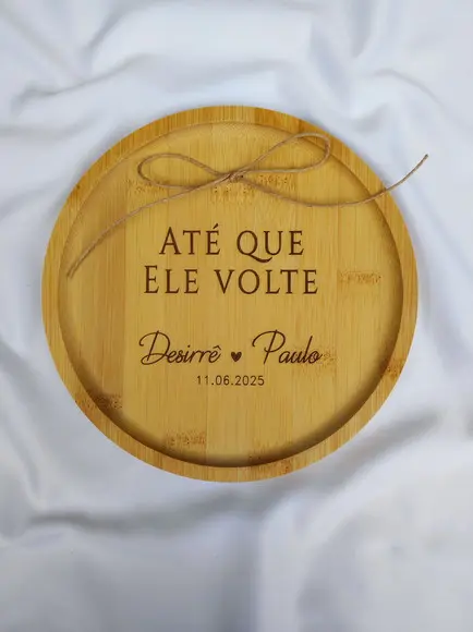 Porta Alianças de Bambu 20cm