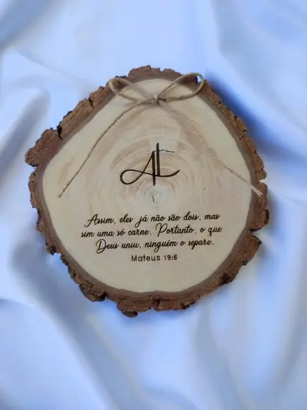 Porta Alianças de Tronco Natural (12 a 13cm)
