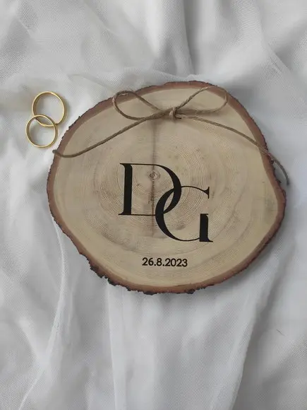 Porta Alianças de Tronco Natural G (12 a 13cm)
