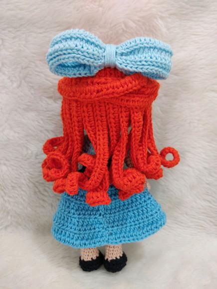 Ariel vestido Amigurumi