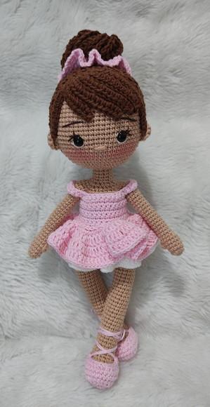 Boneca Bailarina Amigurumi
