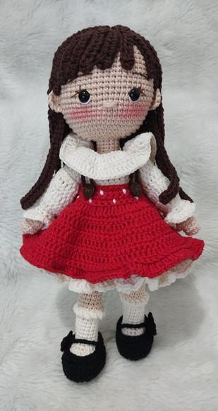 Boneca Amanita Amigurumi