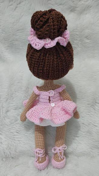 Boneca Bailarina Amigurumi