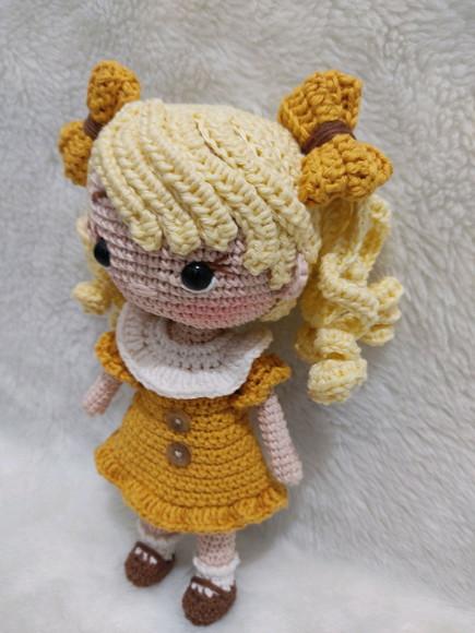 Boneca Cachinhos Dourado Amigurumi