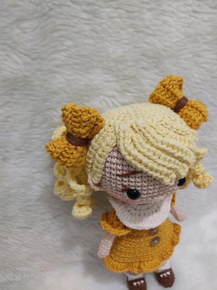 Boneca Cachinhos Dourado Amigurumi