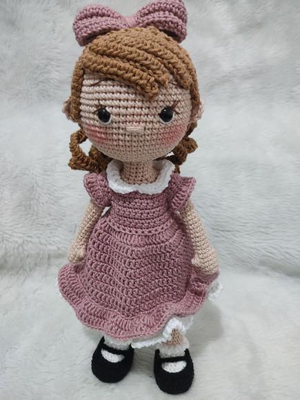 Boneca Nina Amigurumi