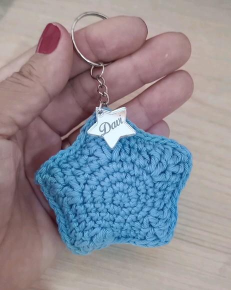 Chaveiro Estrela Amigurumi