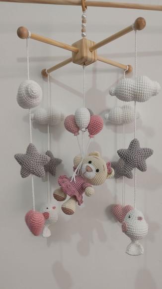 Móbile Ursa Amigurumi