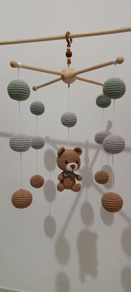 Móbile Urso Amigurumi