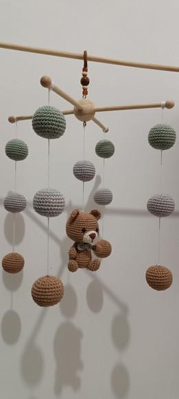 Móbile Urso Amigurumi