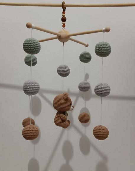 Móbile Urso Amigurumi