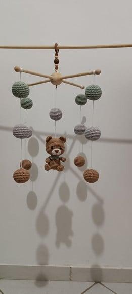 Móbile Urso Amigurumi