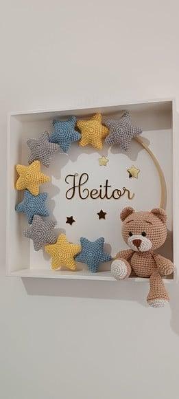Porta Maternidade Estrelas Urso
