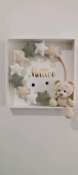 Porta Maternidade Estrelas Urso