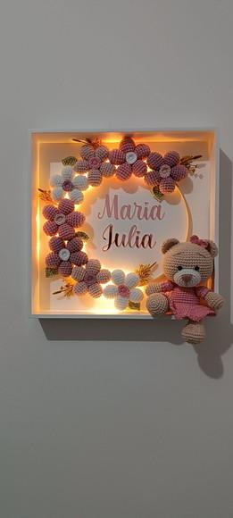 Porta Maternidade Flores Ursa