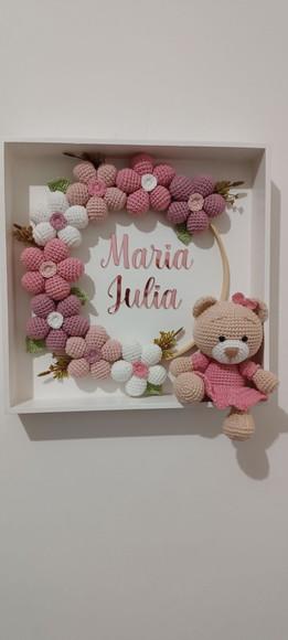 Porta Maternidade Flores Ursa