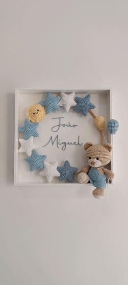 Porta Maternidade Urso Estrela/balões