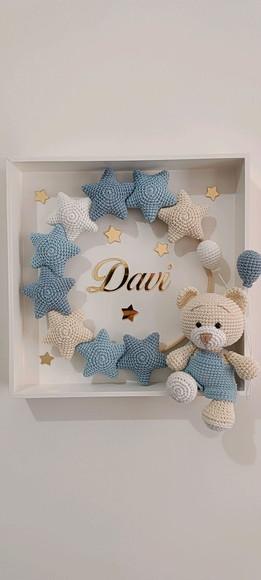 Porta Maternidade Urso Estrela/balões