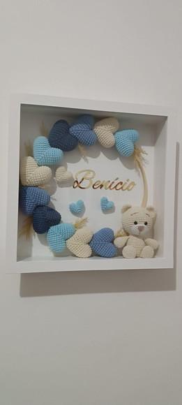 Porta Maternidade Urso Vidro