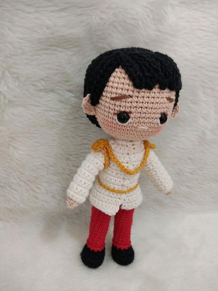 Príncipe Encantado Amigurumi (Cinderela)