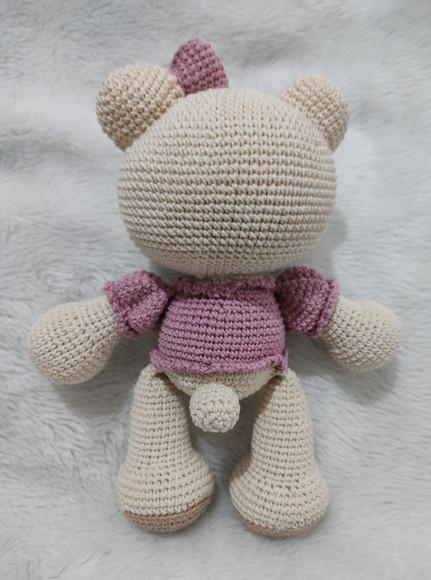 Ursa Bordada Amigurumi